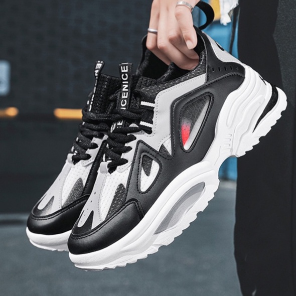 Giày Thể Thao Nam MENDO - Giày Sneaker Màu Đen - Trắng, Phù Hợp Mọi Lứa Tuổi, Ôm Chân - G5406