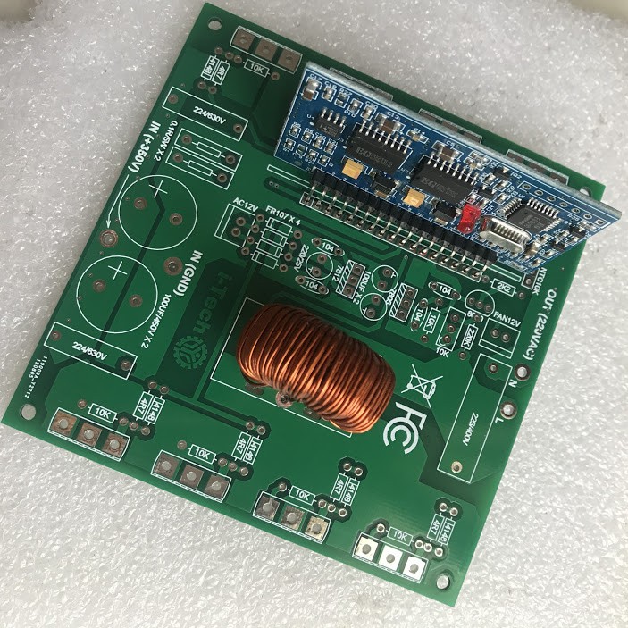 DIY bo mạch kích điện 350VDC - 220VAC sóng sin chuẩn công suất lớn