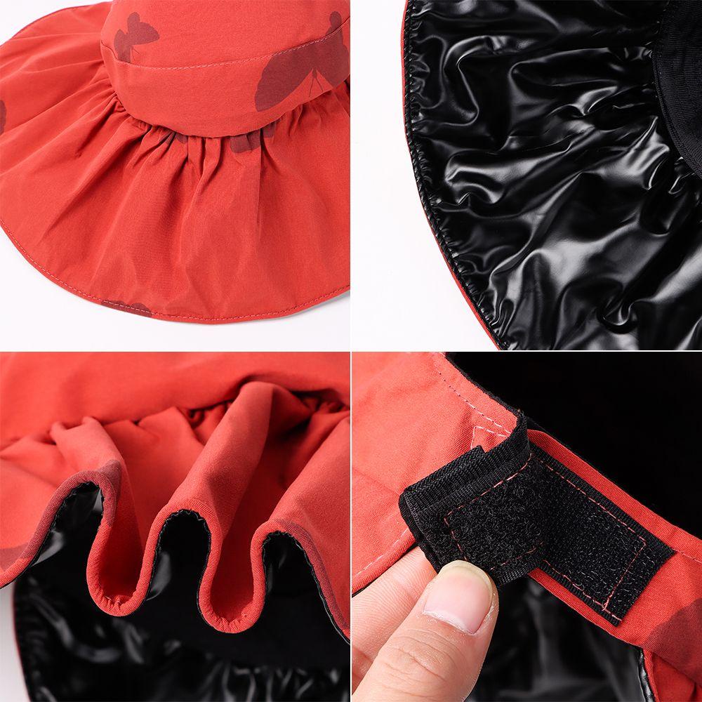 WATTLE Nón Rộng Vành Chống Tia UV Họa Tiết Bướm Xinh Xắn Dành Cho Nữ