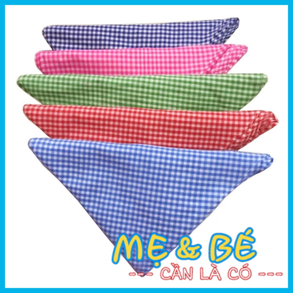Set 10 Chiếc Tã Chéo Cho Bé Sơ Sinh, Tã Xéo Caro (70x38 cm)
