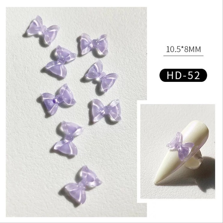 Hạt nơ màu pastel đính móng xinh xắn cho nữ (1 hạt - bảng số 1)