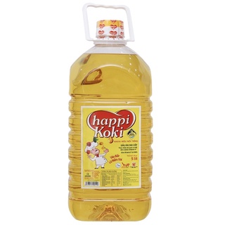 [Tân Phú] Dầu ăn cao cấp Happi Koki 5 Lít, dầu thực vật