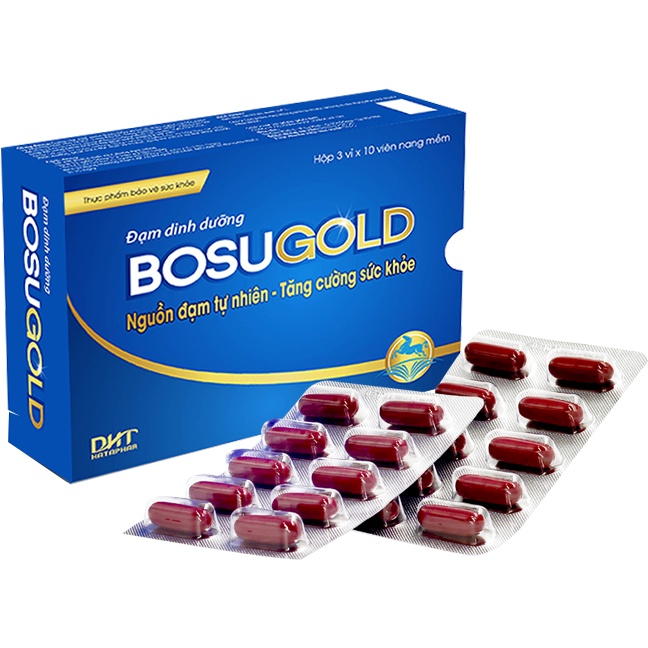 Đạm dinh dưỡng BosuGold - Nguồn đạm tự nhiên, tăng cường sức khoẻ (30 viên)