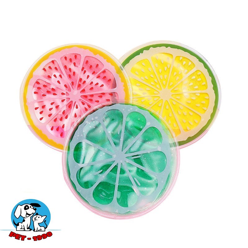 Thảm Gel Lạnh Cho Thú Cưng - Thảm Đệm Mát Hình Hoa Quả Chống Nóng Cho Chó