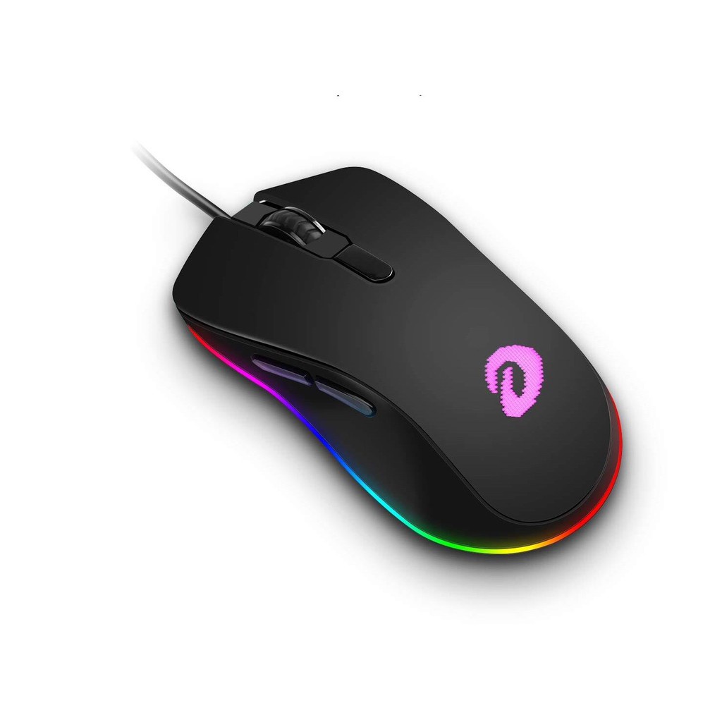 Chuột chơi game, chuột máy tính Dareu EM908 RGB ( Đen/Hồng) - Bảo Hành 24 Tháng