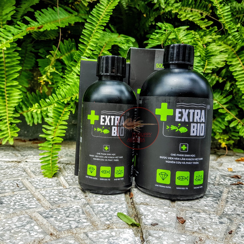 Vi Sinh Làm Trong Nước Bể Cá Extra Bio chai dung tích 250ml, 500ml và 1L