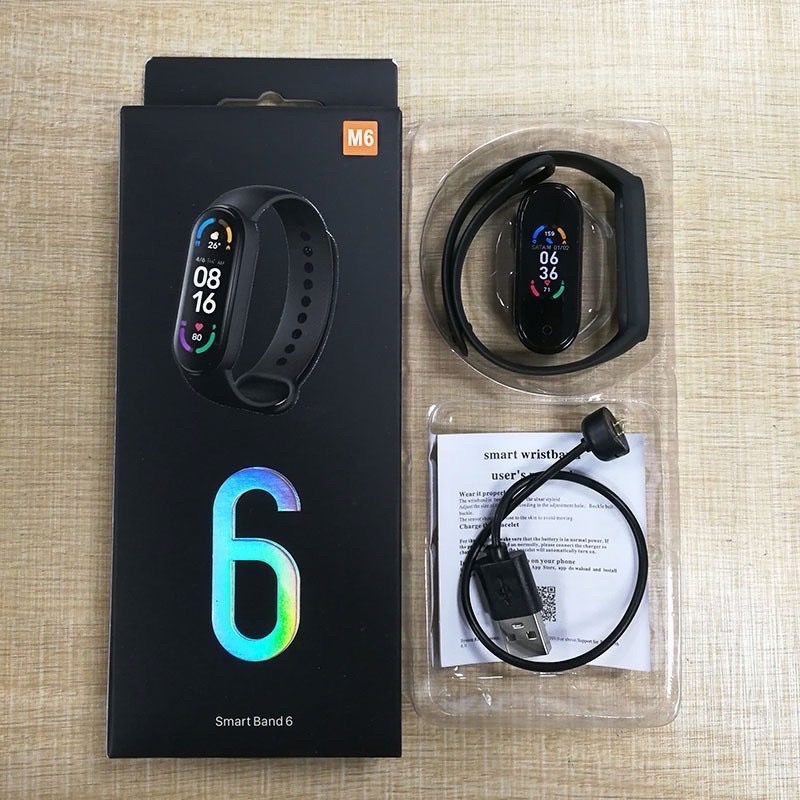 Đồng Hồ Smart Band M6, Vòng Đeo Tay Thông Minh M6, Chống Nước IP67,Kết Nối Bluetooth.