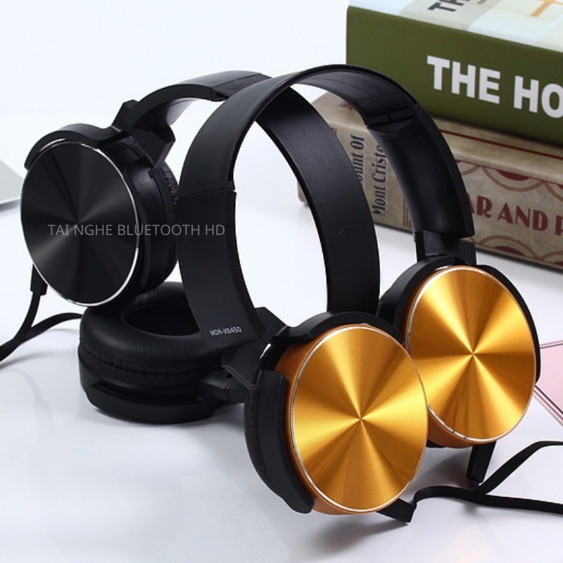Tai nghe Sony Xb450 cao cấp, Tai nghe trùm đầu có mic dùng nghe nhạc học bài quá đẹp.