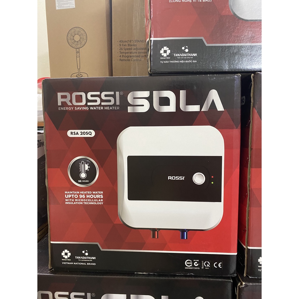 Bình nóng lạnh Rossi Sola RSA-15SQ, 20SQ, 30SQ Dung tích 15L, 20L, 30L - Hàng chính hãng