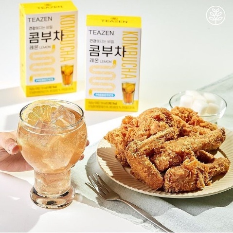 Trà Teazen kombucha thanh nhiệt, giữ dáng cải thiện sức khỏe của Hàn Quốc BTS