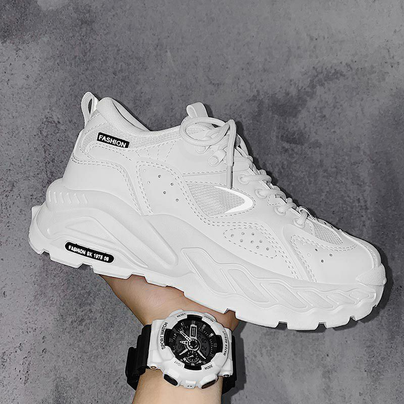 🔔 Nhập mã giảm giá 🇰🇷Giày Thể Thao Sneaker Trắng phản quang phiên bản Hàn Quốc ZL581