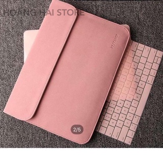 Bao da chống sốc cao cấp cho macbook, laptop, surface kèm ví đựng phụ kiện