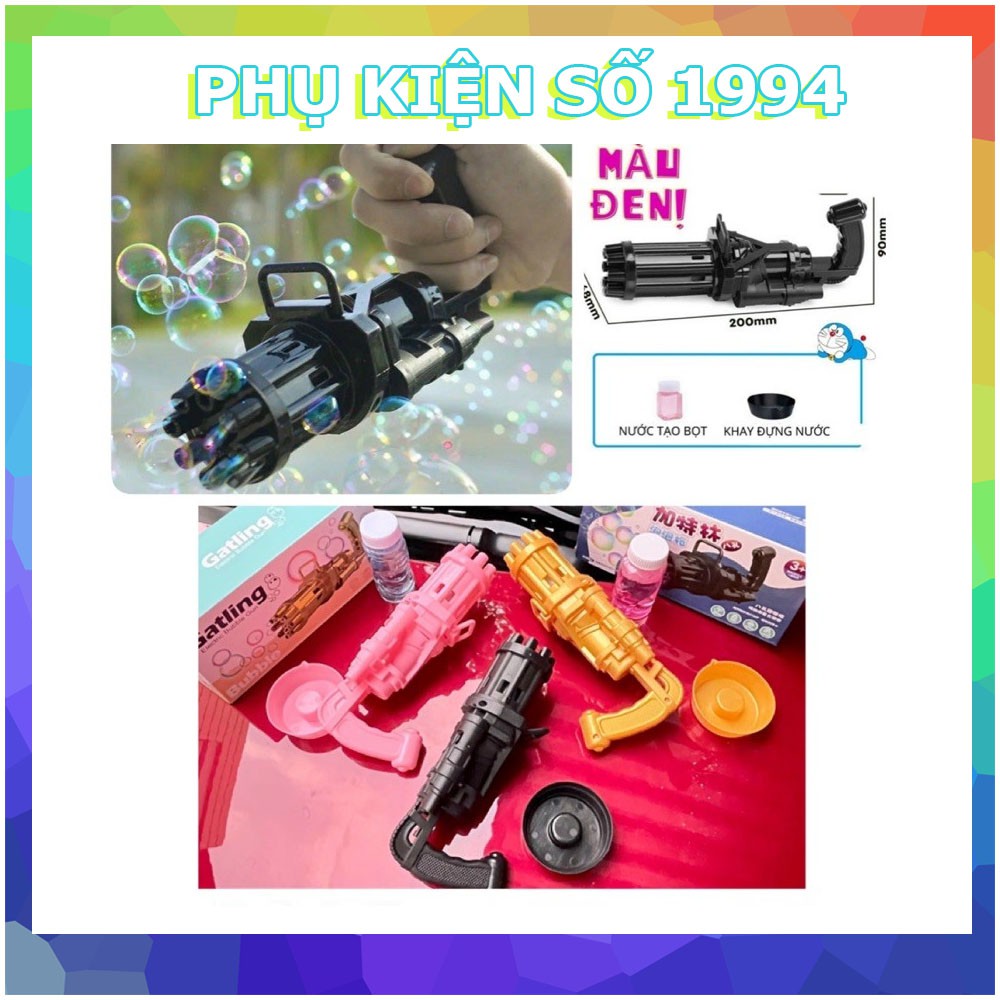 [ Tặng kèm Pin ] Súng bắn bong bóng xà phòng 8 nòng thổi