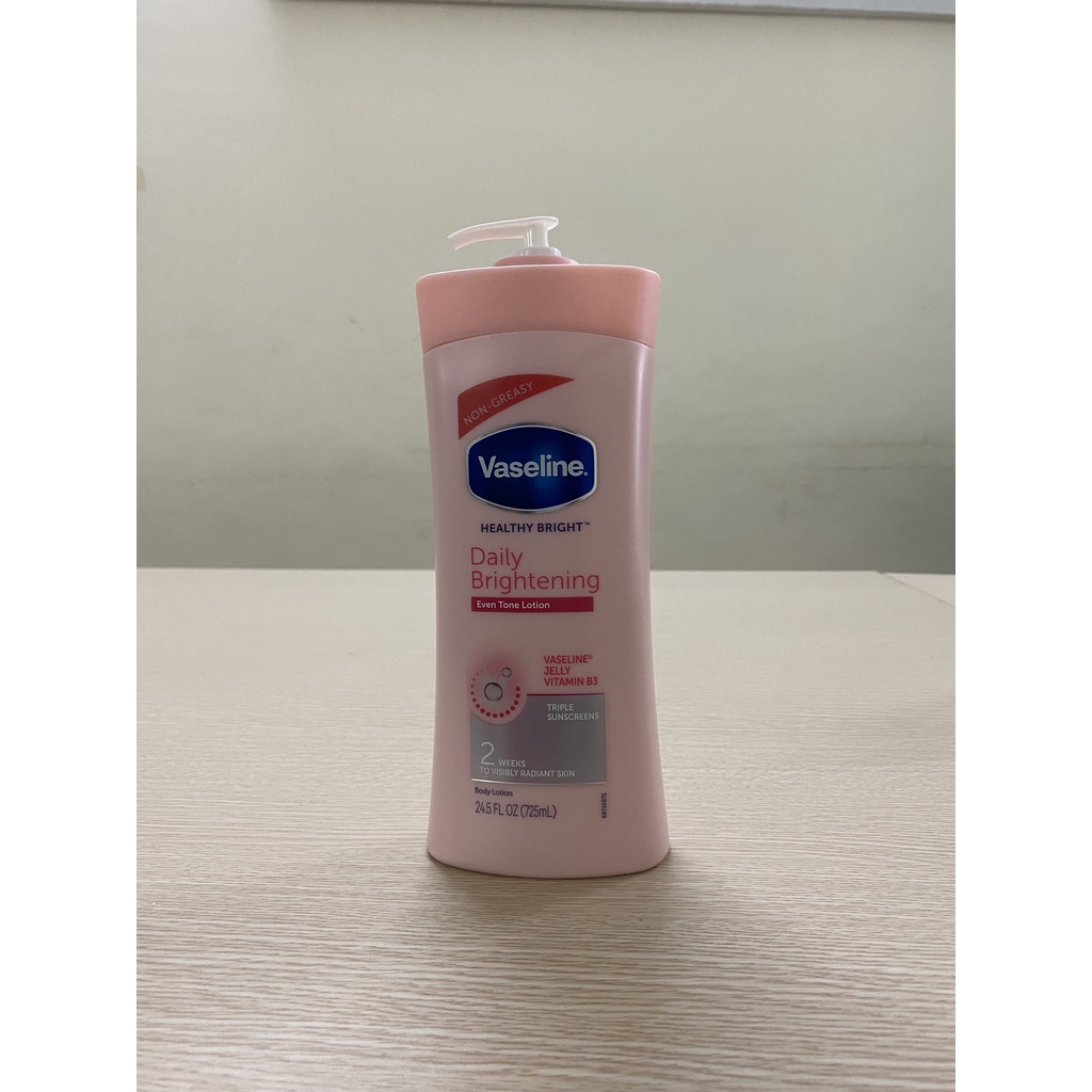 Sữa Dưỡng Thể Vaseline Healthy Bright 725ml - Bảo Vệ, Cân Bằng Độ Ẩm, Làm Mềm Mịn Và Sáng Da