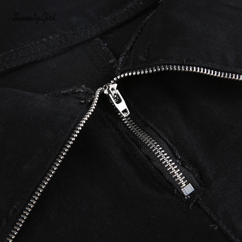 Quần Short Denim Lưng Thấp Màu Trơn Phối Khóa Kéo Thời Trang Cho Nữ 2022