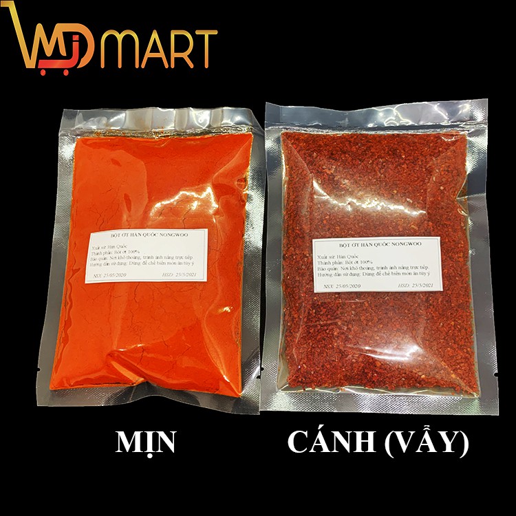 Bột ớt Hàn quốc dùng muối kim chi, làm mì cay,...