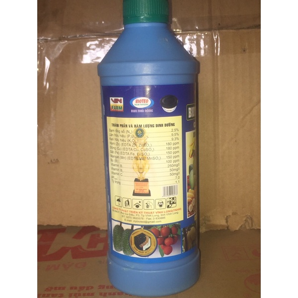 Phân bón lá sinh học Bioted 603 SP-CAT, Cây ăn trái