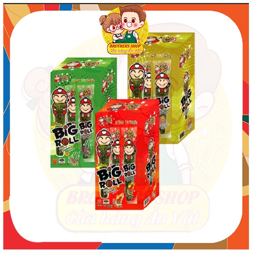Hộp 12 gói Snack rong biển ăn liền TaoKaeNoi BIG ROLL 3g/gói ⭐Brothers.Shop✅