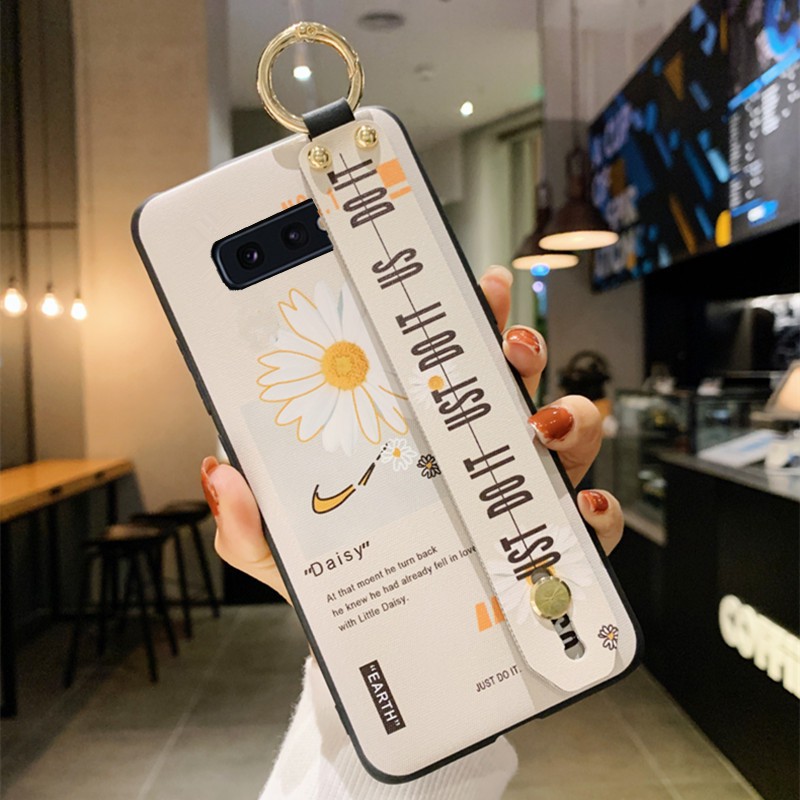 Ốp lưng hoa cúc dây xỏ tay samsung S20 Ultra / S20 Plus / S10 Plus / Note 10 plus / Note 10 / Note 9 / Note 8