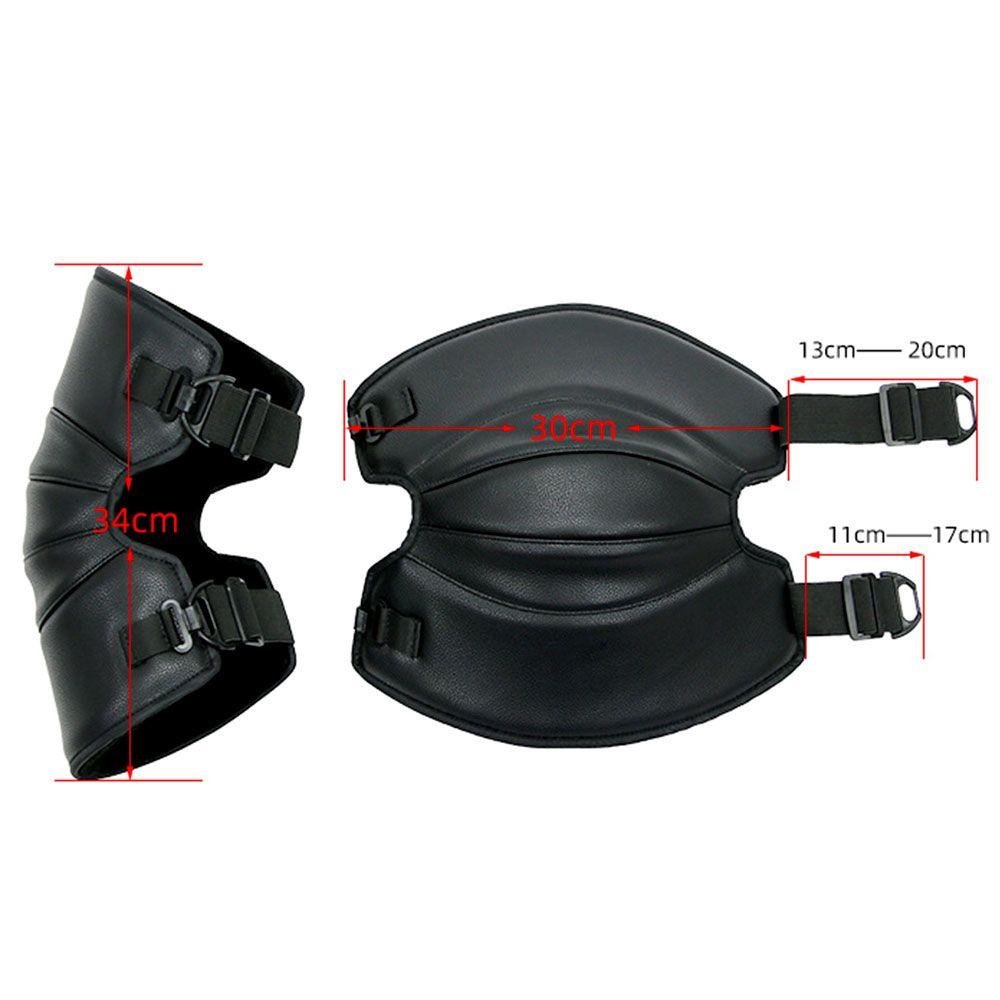 1 Cặp Đệm Đầu Gối Bằng Da PU Giữ Ấm Mùa Đông Chống Lạnh