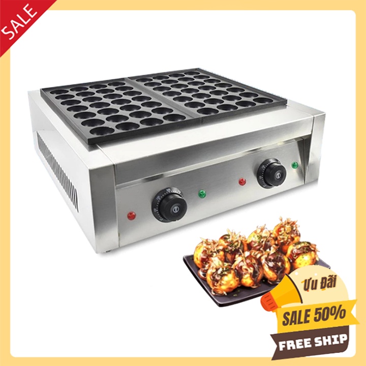Máy làm bánh takoyaki đôi, bánh bạch tuộc Công nghiệp