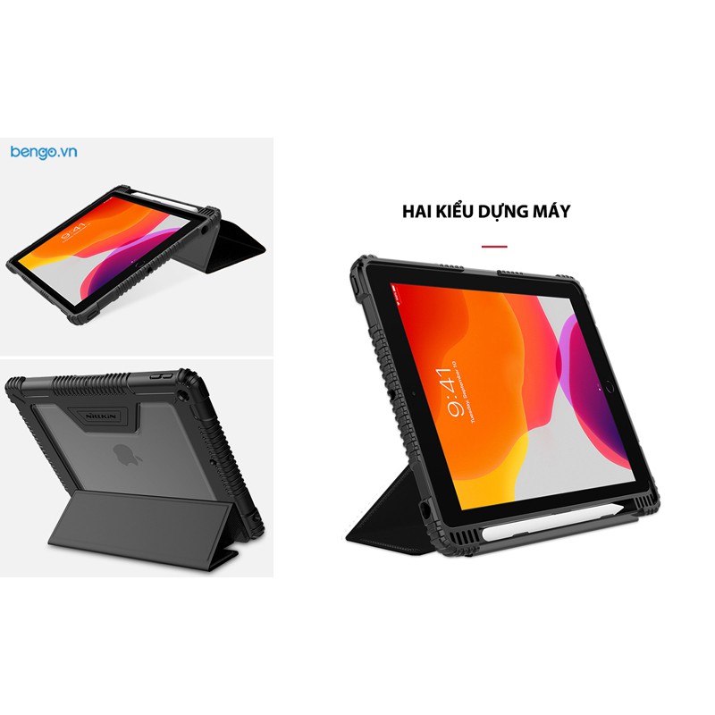 Bao da Nillkin Bumper cho iPad Pro Gen 7 10.2inch Chống sốc Chính hãng - Tặng dán màn hình | BigBuy360 - bigbuy360.vn