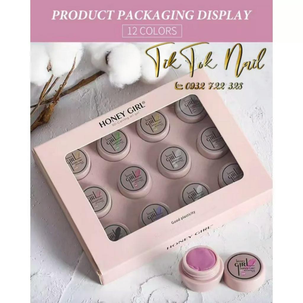 gel nặn hoa không rít tay 12 màu