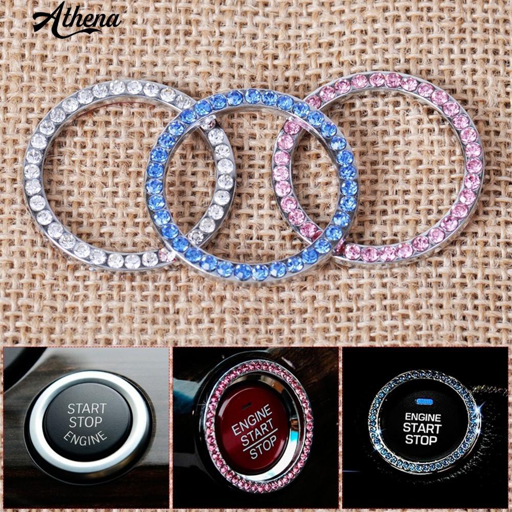 Móc Khóa Vòng Pha Lê Có Đèn Trang Trí Xe Hơi Giá Đỡ