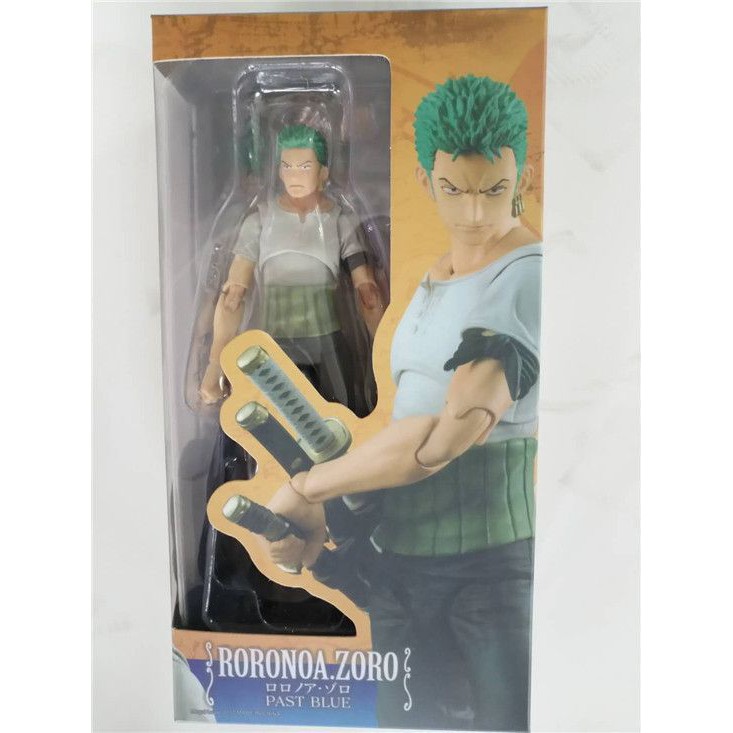 Zoro cầm 3 cây kiếm nhiều chi tiết, khớp cử động cao 18cm - Mô hình figure One Piece