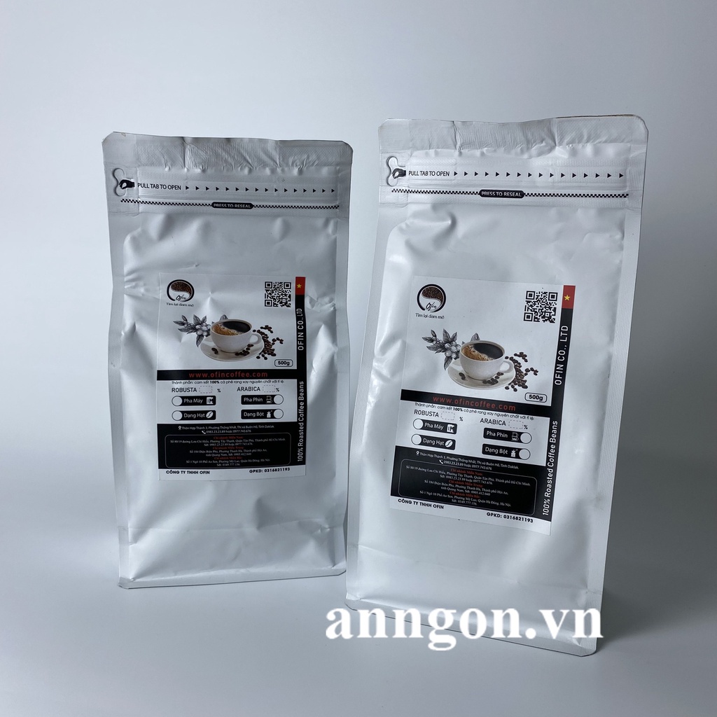 Cà Phê Ofin Rang Xay Nguyên Chất  500g, Cafe Dùng Pha Phin – anngon.vn