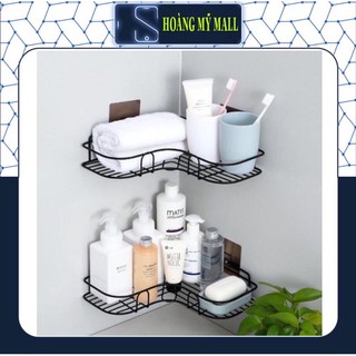 Kệ góc dán tường inox sơn đen tĩnh điện