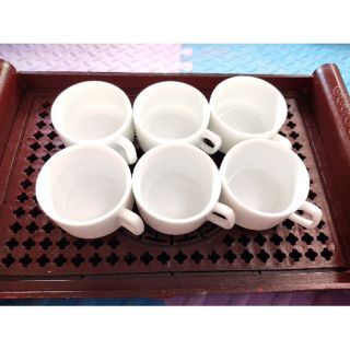 Tách sứ uống trà vuông( 5c)