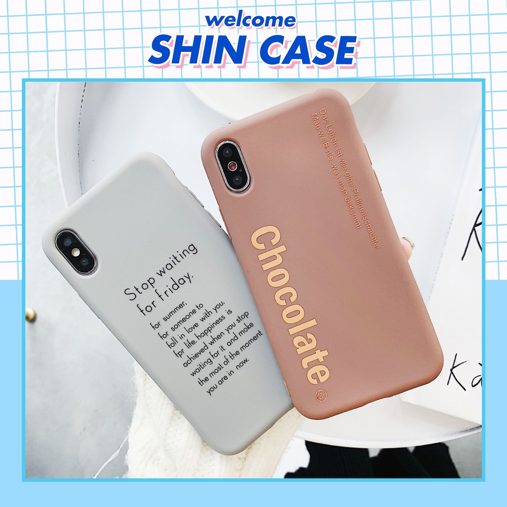 Ốp lưng iphone Chocolate TPU trơn dẻo mềm 5/5s/6/6plus/6s/6splus/7/7plus/8/8plus/x/xr/xs/11/12/pro/max/plus/promax | BigBuy360 - bigbuy360.vn