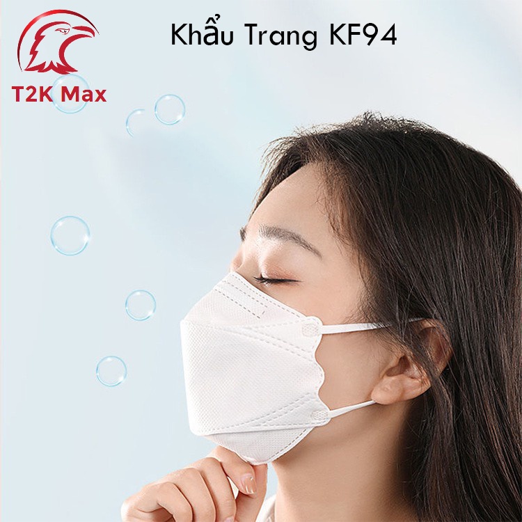 150 Chiếc Khẩu Trang 4D KF94 4 Lớp Kháng Khuẩn Chống Bụi Mịn An Toàn Hiệu Quả - T2K Max