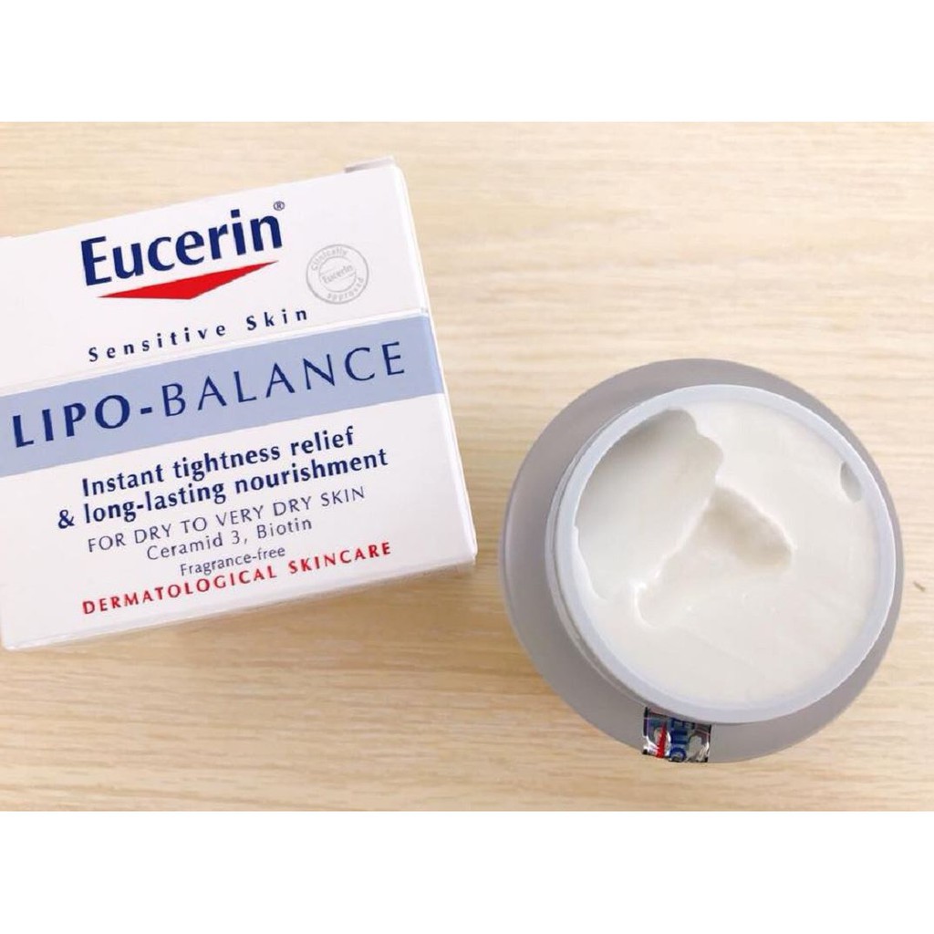 Kem Dưỡng Ẩm Chuyên Sâu Dành Cho Da Khô Và Nhạy Cảm Eucerin Sensitive Skin Lipo-Balance 50ml