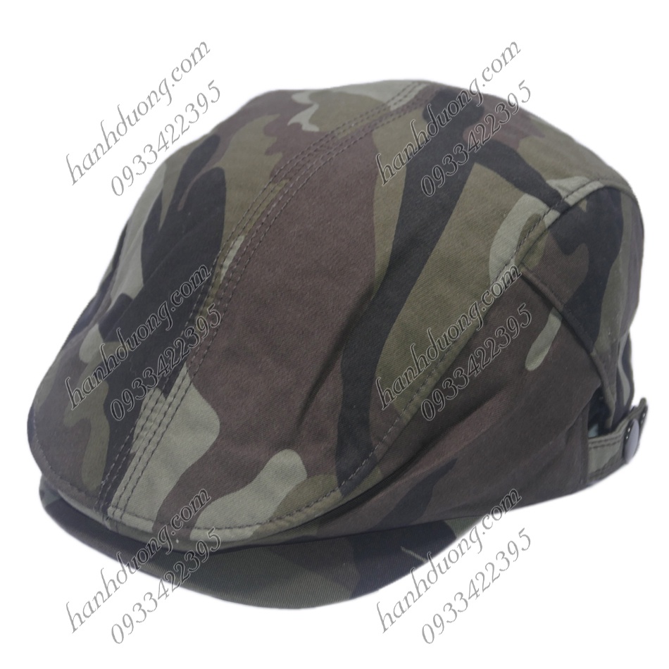 Nón beret nam xịn AZ nón mỏ vịt ông già mũ lưỡi trai nam thiết kế dưới dạng mỏ vịt cao cấp bít đuôi dành cho trung niên