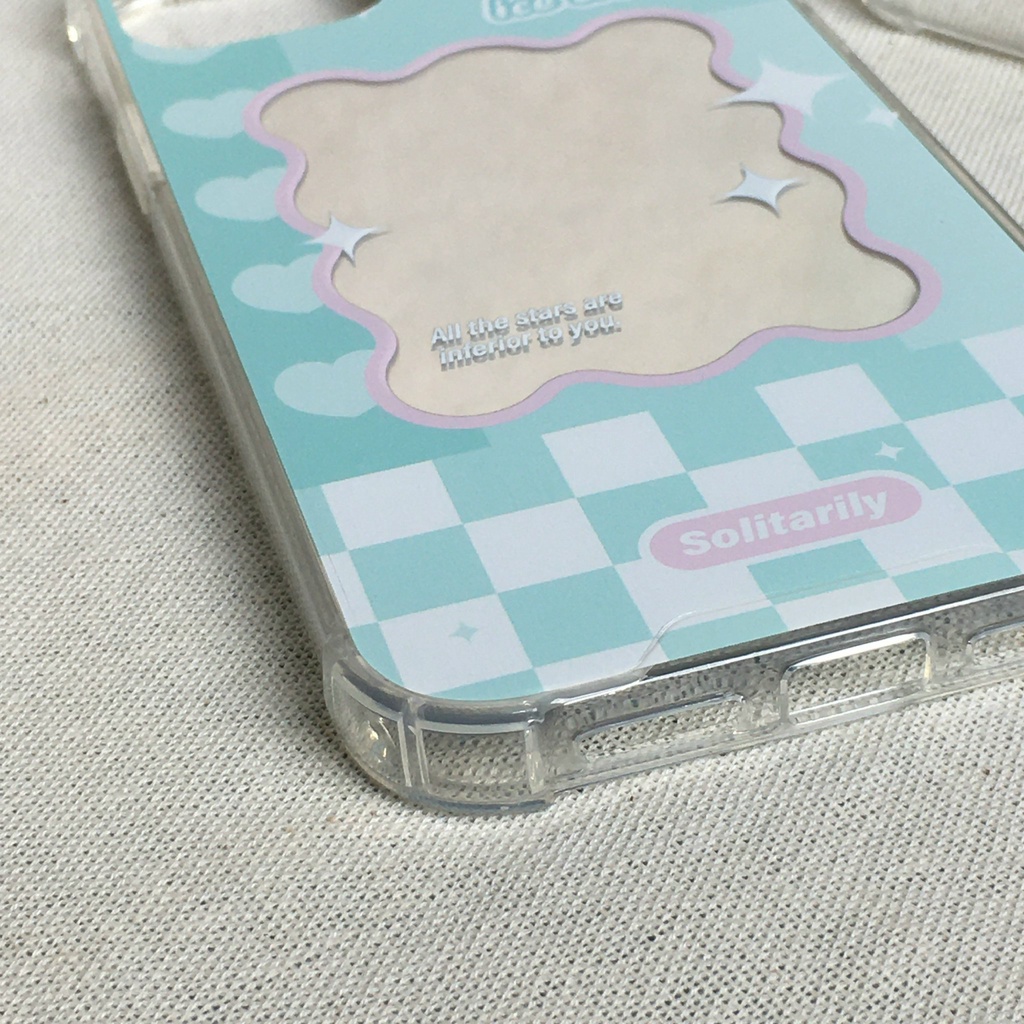 Ốp lưng Iphone Gương caro Teal Green dành cho Iphone 11/12/13/14/pro/plus/promax7/7plus/8/8plus/x/xr/xs