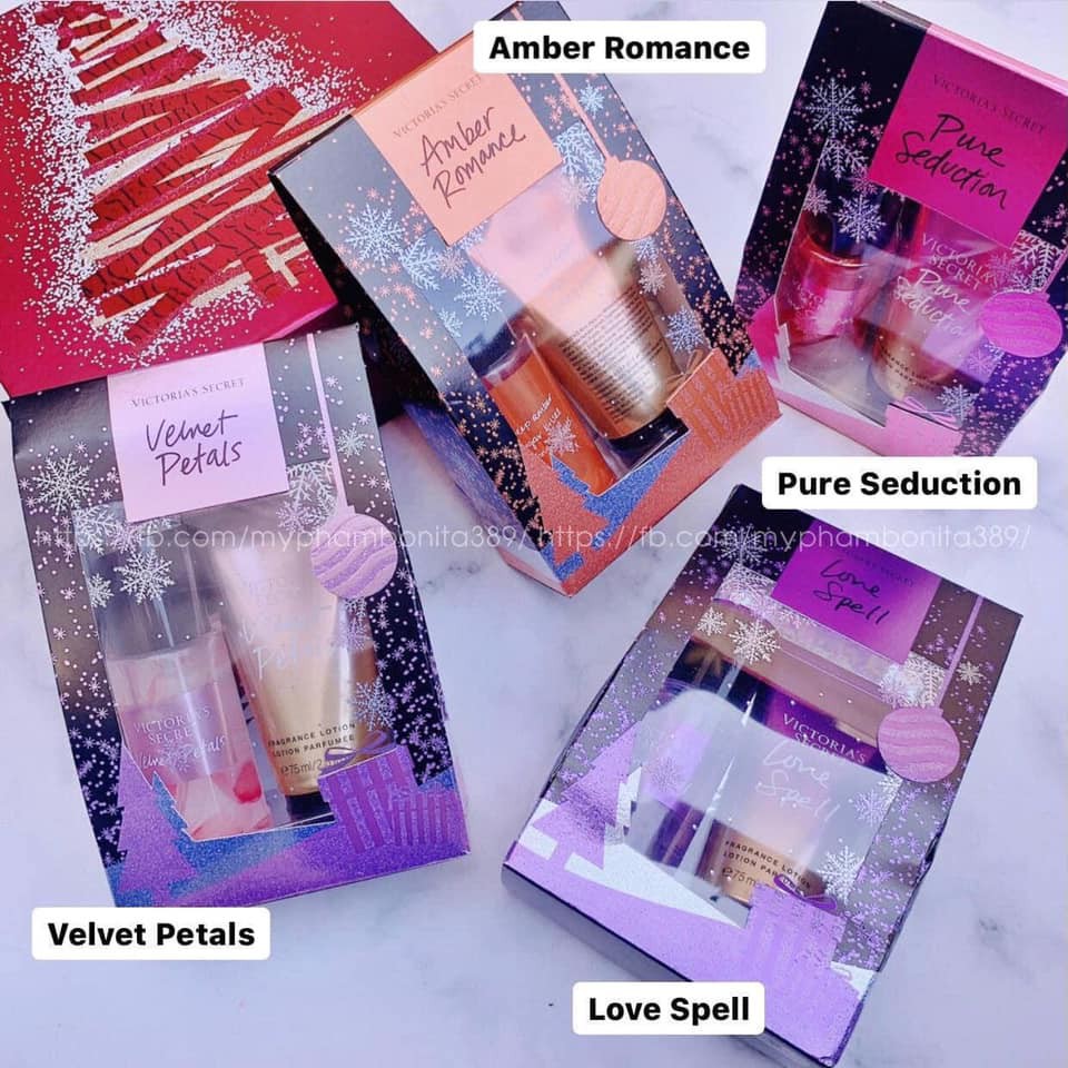 Set Xịt Thơm và Dưỡng Thể VICTORIA'S SECRET FRAGRANCE MIST & LOTION Mùi Velvet Petals | BigBuy360 - bigbuy360.vn