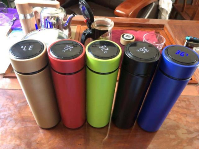 Bình giữ nhiệt 500ml có đèn led báo nhiệt độ trong bình