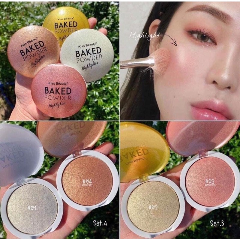 Bắt sáng Kiss beauty baked nhũ mịn lì