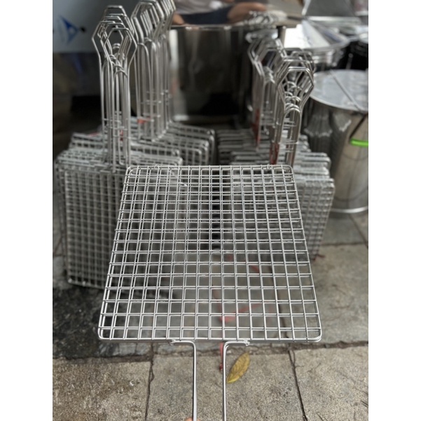 VỈ NƯỚNG THỊT INOX 304 HÀNG DÀY
