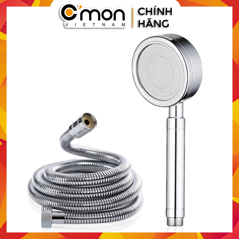 Bộ vòi sen siêu tăng áp 400% TS-01 + dây sen inox (bạc)