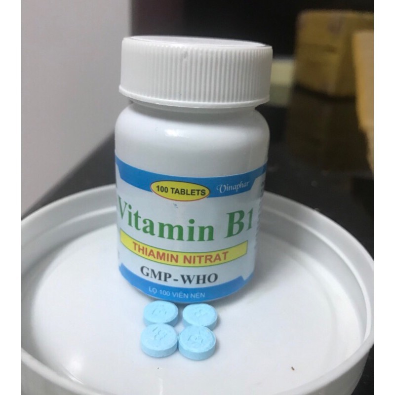 [KÍCH THÍCH MỌC TÓC DÀI,DÀY NHANH]VITAMIN B1 LỌ 100 VIÊN