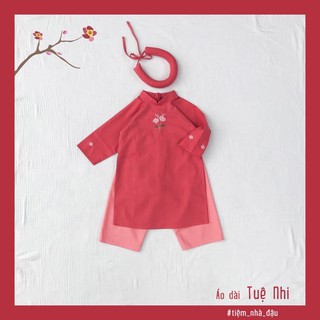 Tuệ Nhi - áo dài Tết thêu tay cho bé 1 - 4 tuổi