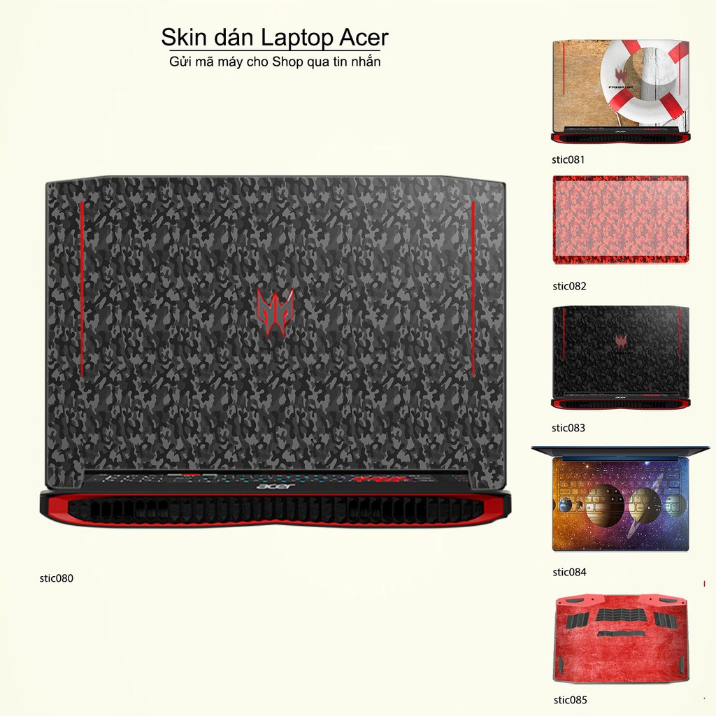 Skin dán Laptop Acer in hình Hoa văn sticker _nhiều mẫu 14 (inbox mã máy cho Shop)