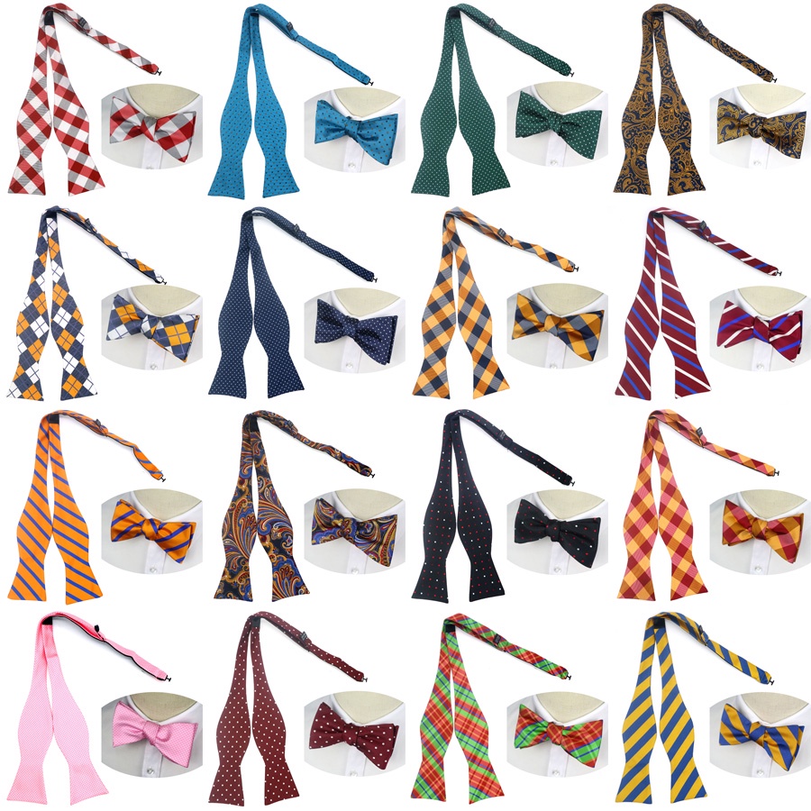 Cà Vạt Nơ Họa Tiết Kẻ Sọc Thời Trang Cho Nam