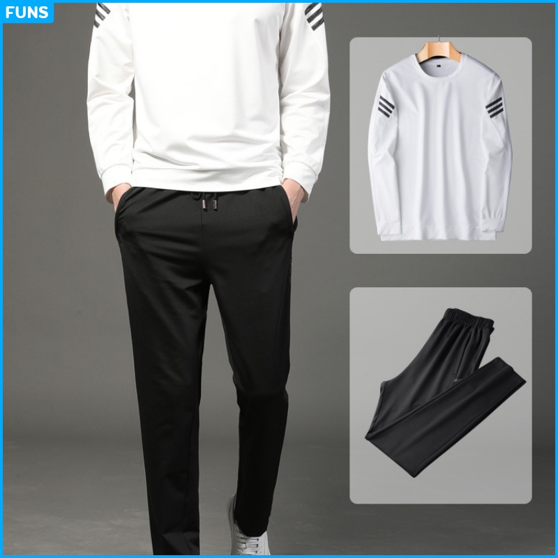 Bộ Quần áo nam thun thể thao 3 vạch mã TT75 hot trend phong cách hàn quốc chất vải mềm mại cho mùa đông
