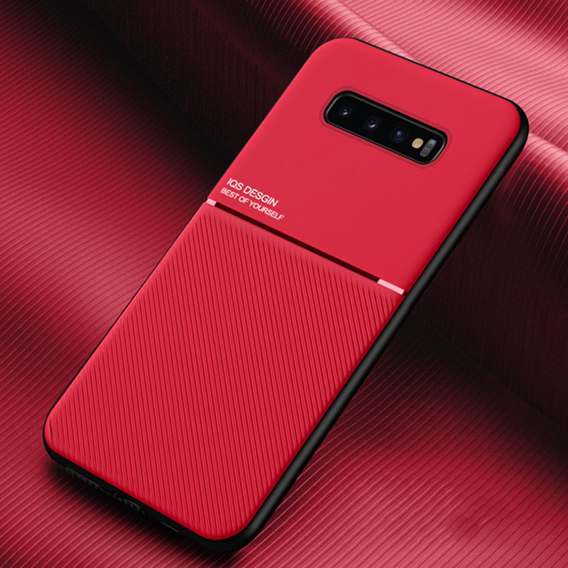 Ốp Điện Thoại Da Mềm Nhám Từ Tính Chống Sốc Cho Samsung Galaxy S10 S9 S8 Plus Note 10 Plus 9 8 S10 Lite