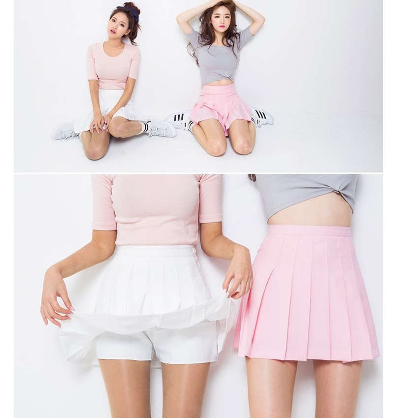 SUXI Chân váy dáng chữ A thiết kế đơn giản phong cách Hàn Quốc cho nữ