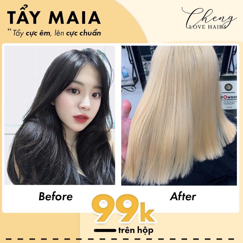 Thuốc Tẩy Tóc MAIA Bleaching Powder Collagen Tẩy Cực Êm, Lên Cực Chuẩn | Chenglovehair, Chenglovehairs | BigBuy360 - bigbuy360.vn